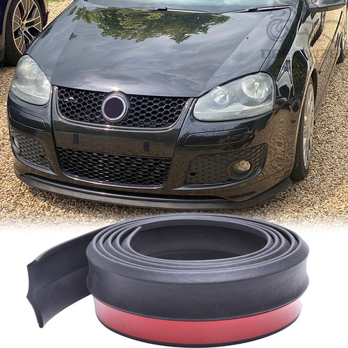 Black front bumper lip - front,